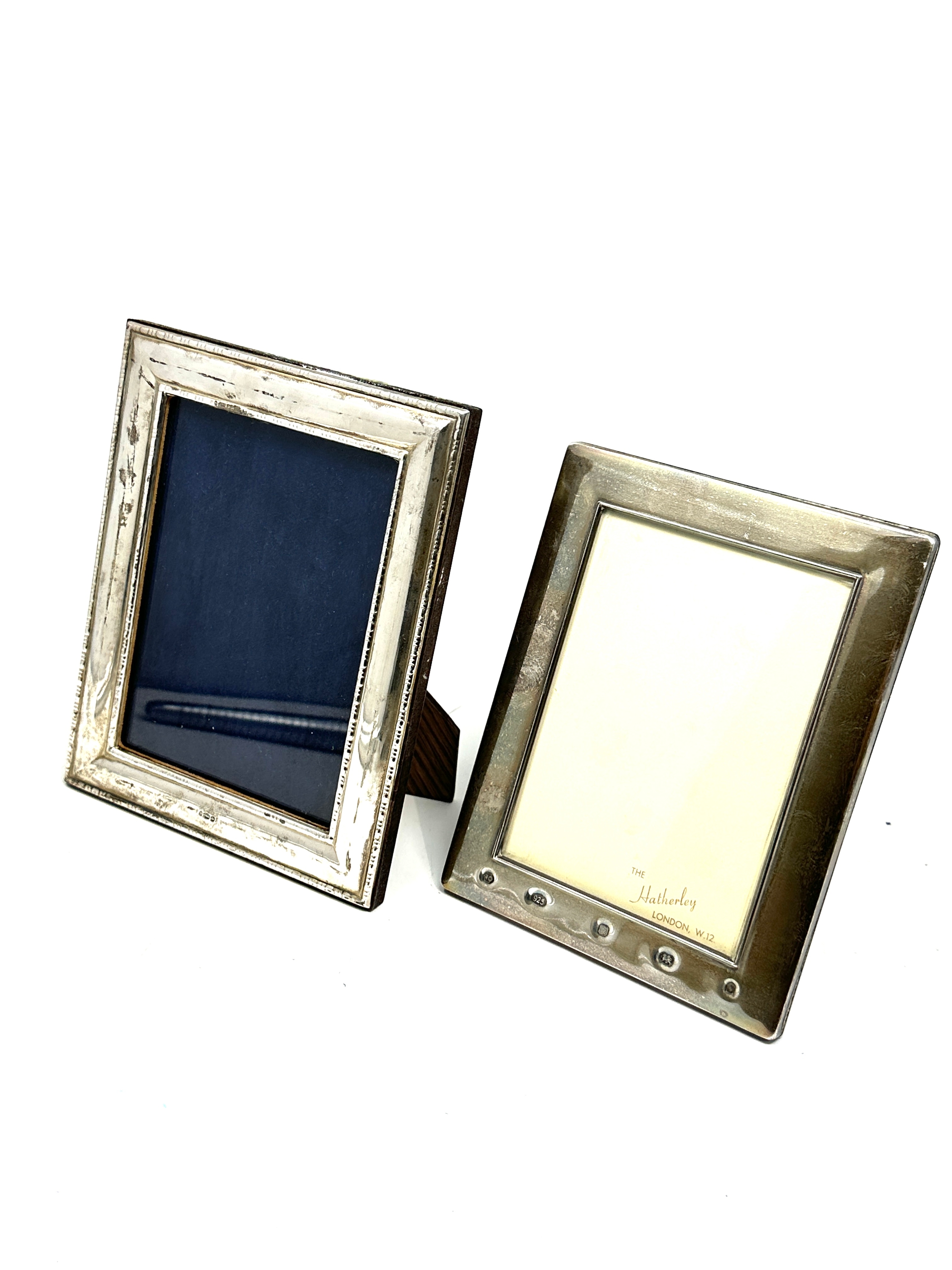 2 silver picture frames largest measures approx 18cm by 14cm - Bild 2 aus 5