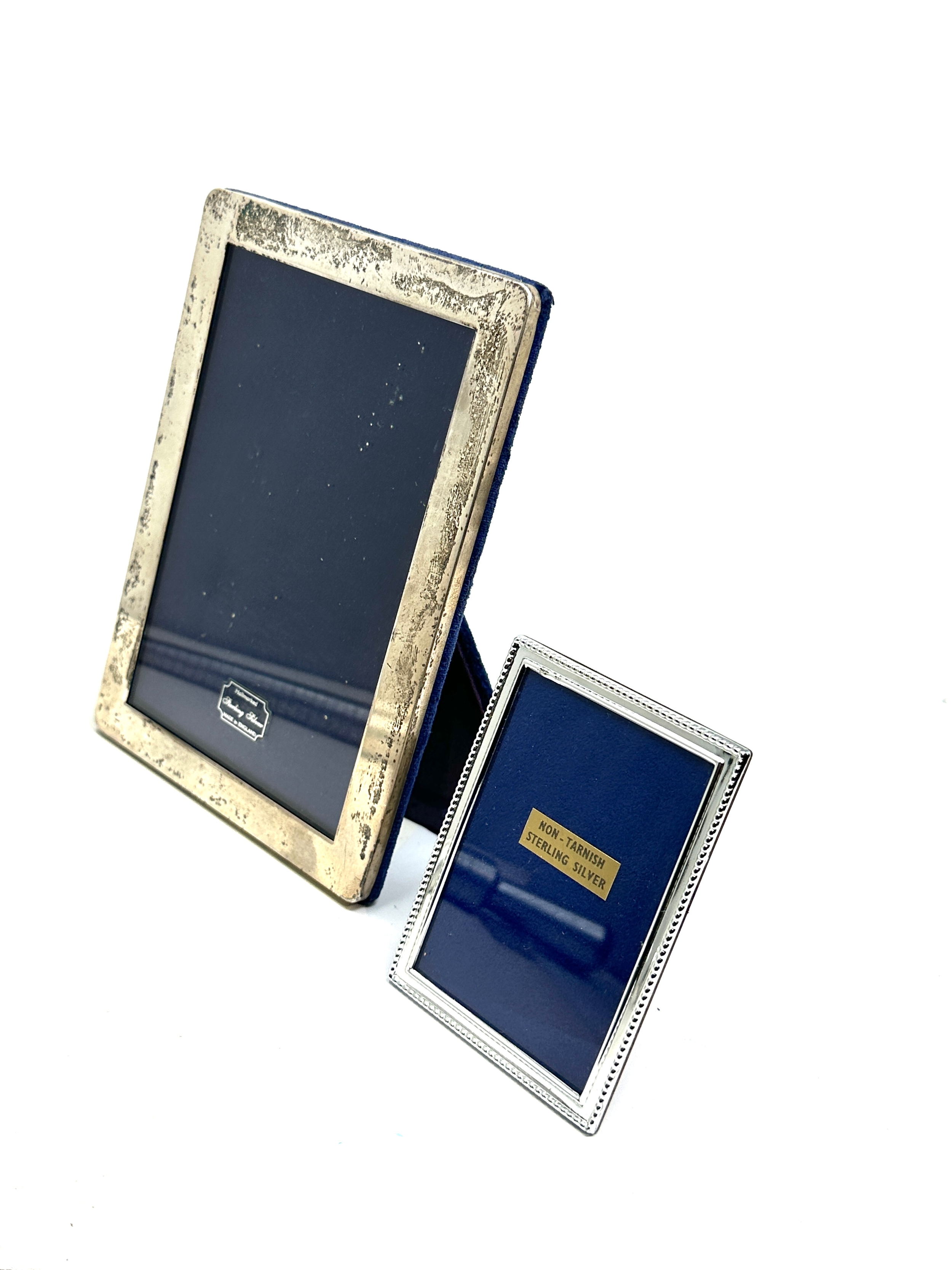 2 silver picture frames largest measures approx 18cm by 13cm - Image 2 of 5