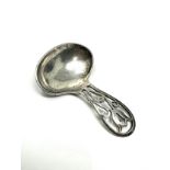 Antique silver tea caddy spoon birmingham silver hallmarks