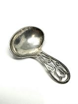 Antique silver tea caddy spoon birmingham silver hallmarks