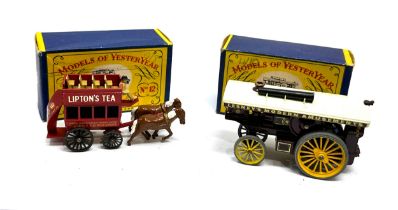 2 Original boxed Lesney models of yesteryear No 12 & 9