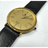 18ct gold universal geneve quartz gents wristwatch the watch is untested will require new battery