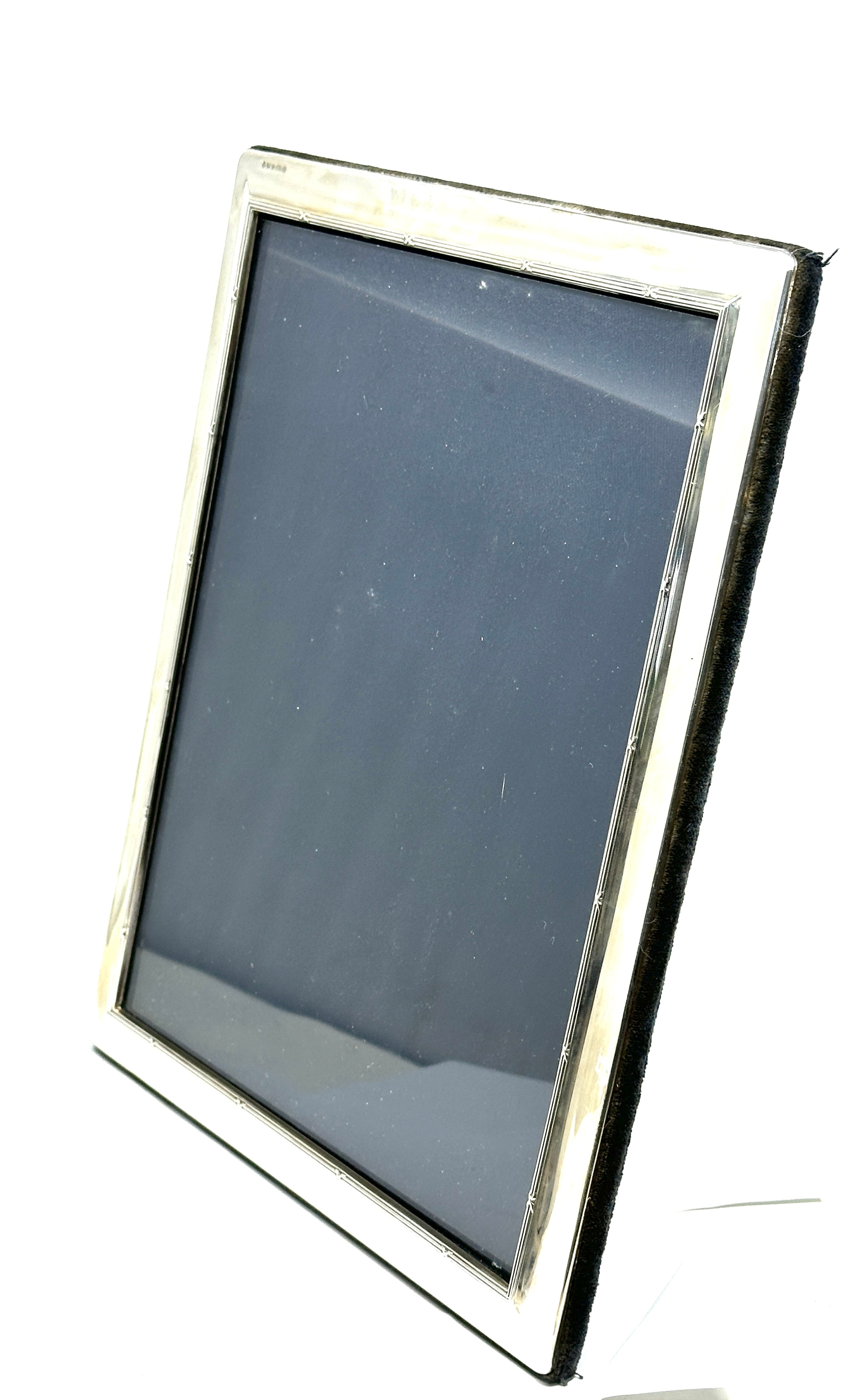 Vintage large millenium silver picture frame measures approx 29.5cm by 24cm - Image 2 of 5