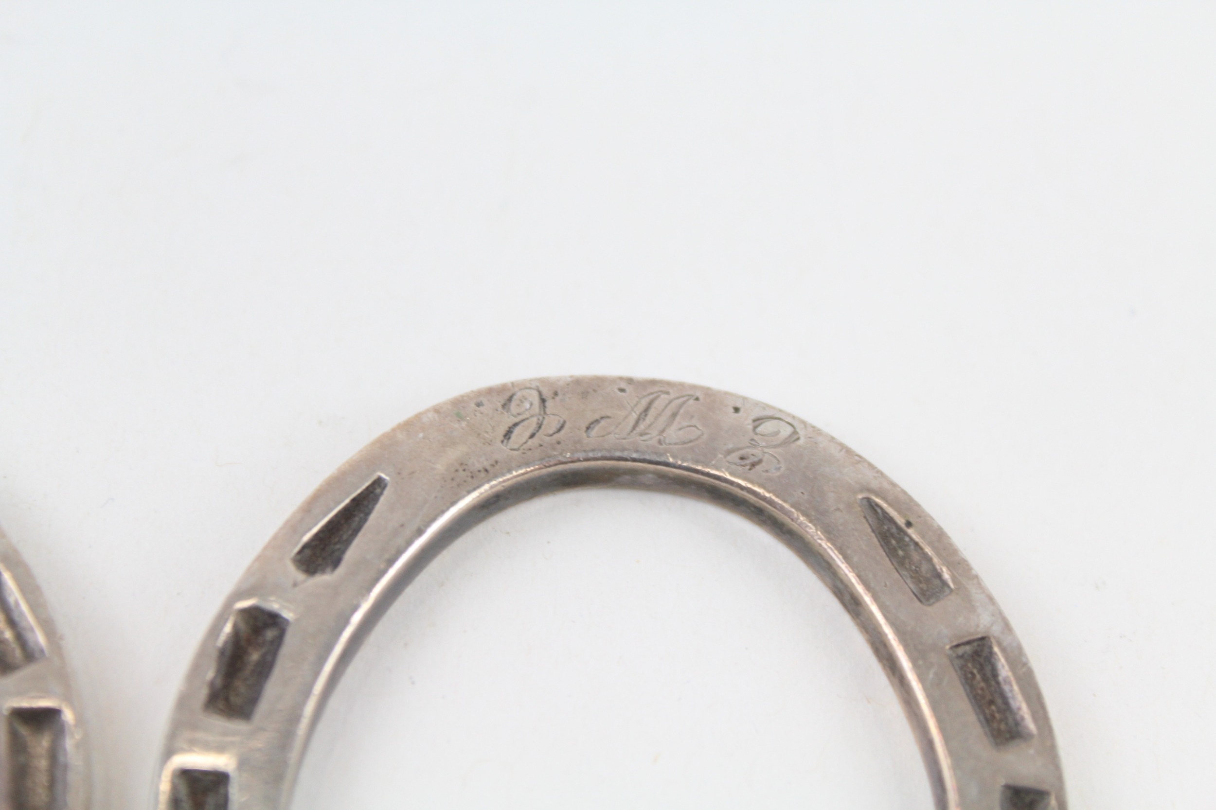 2 x .925 sterling luck horseshoes - Image 2 of 6