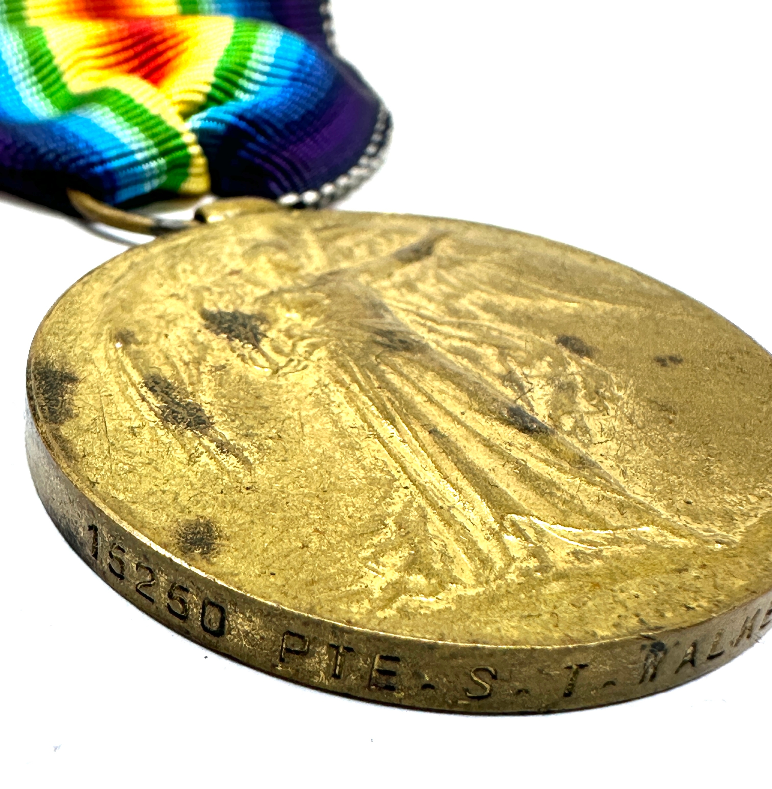 3 ww1 medals names in images 1 erased un-named - Image 5 of 6