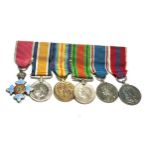 Original military obe miniature medal group