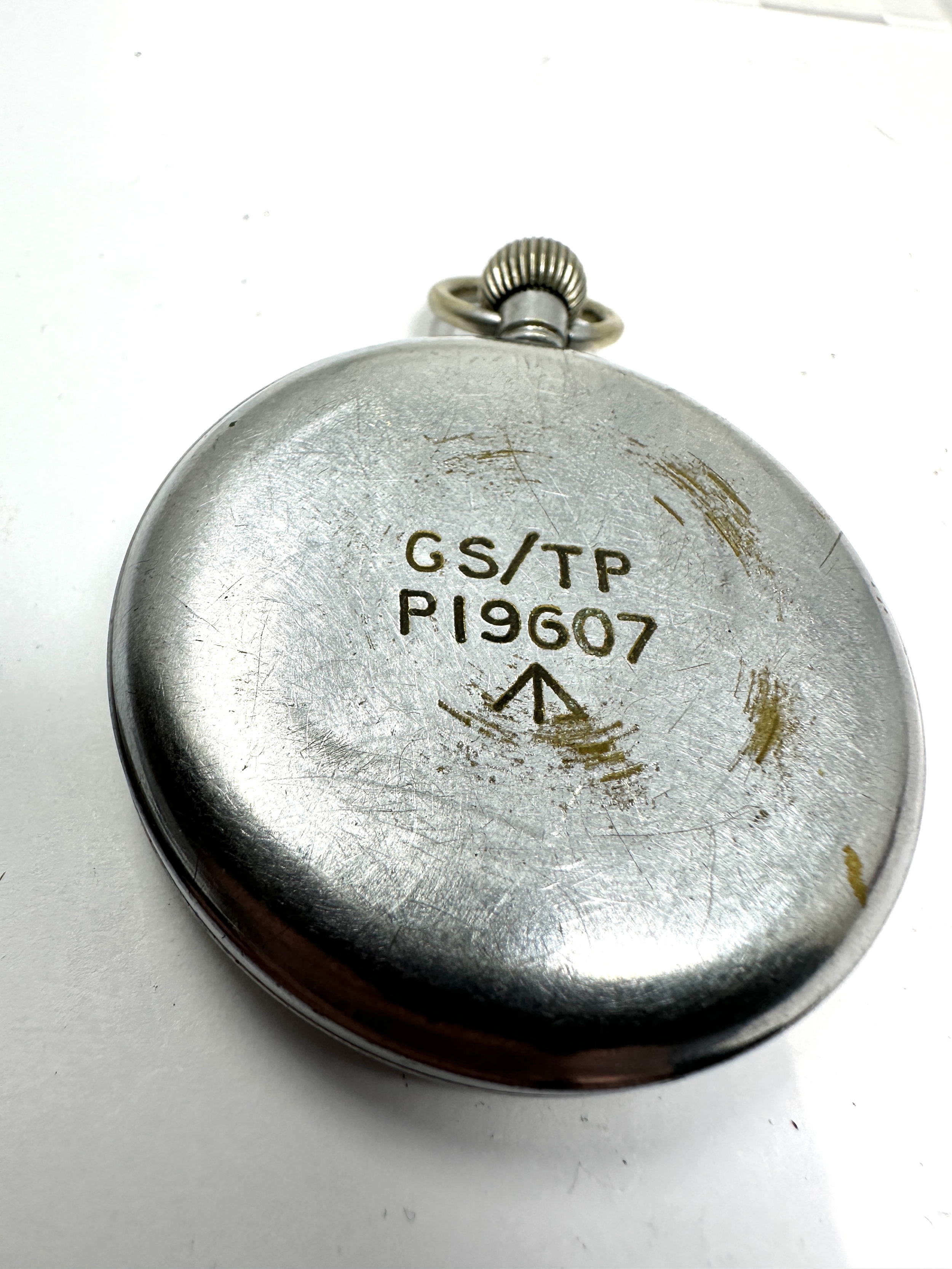 ww2 helvetia military pocket watch the watch is ticking - Image 2 of 2