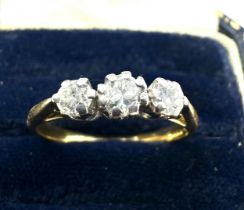 18ct gold diamond ring weight 3.2g