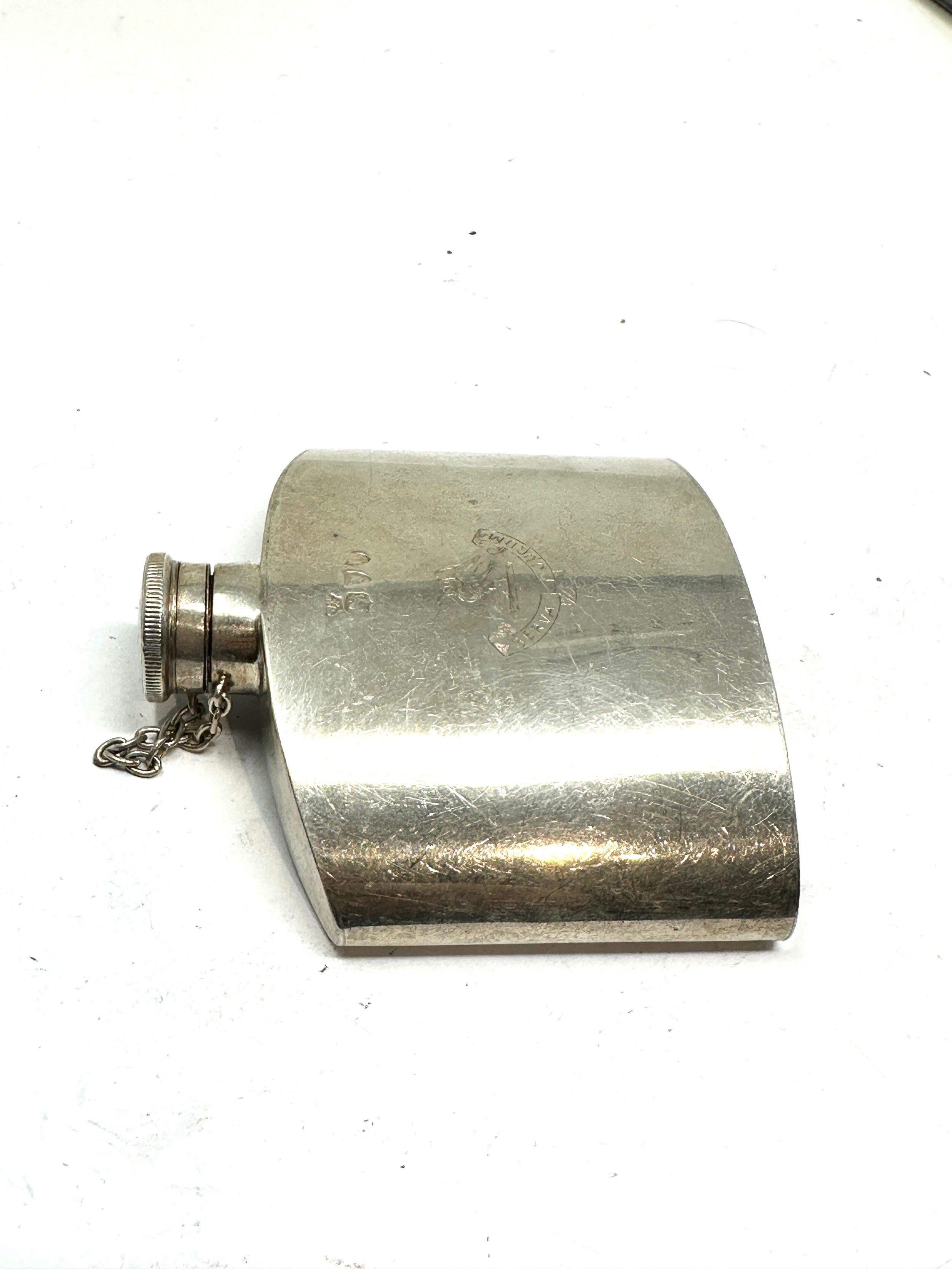 Vintage silver hip flask London silver hallmarks weight 88g - Bild 2 aus 4