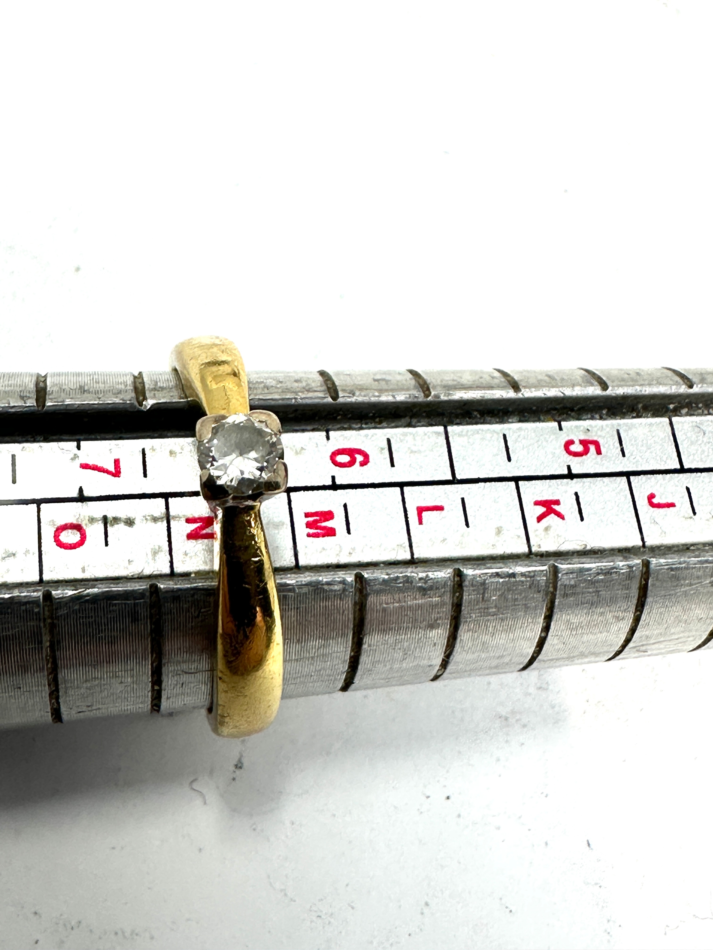 18ct gold diamond ring weight 3.5g - Image 4 of 4
