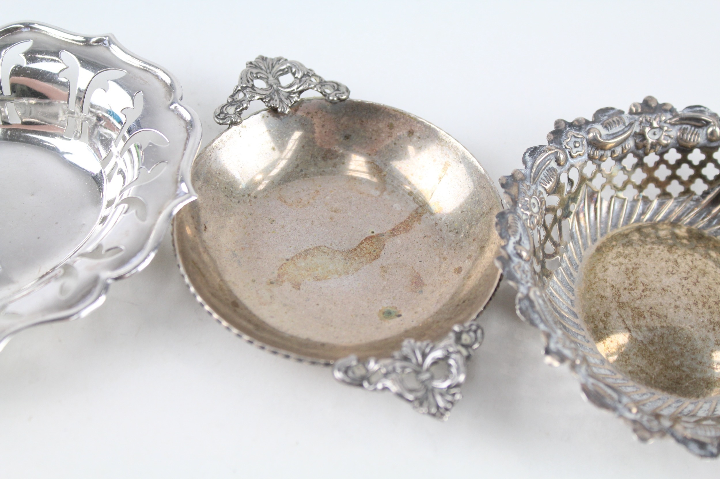 3 x .925 sterling pin / trinket dishes - Image 3 of 5