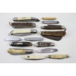 15 x Vintage Assorted Pocket KNIVES