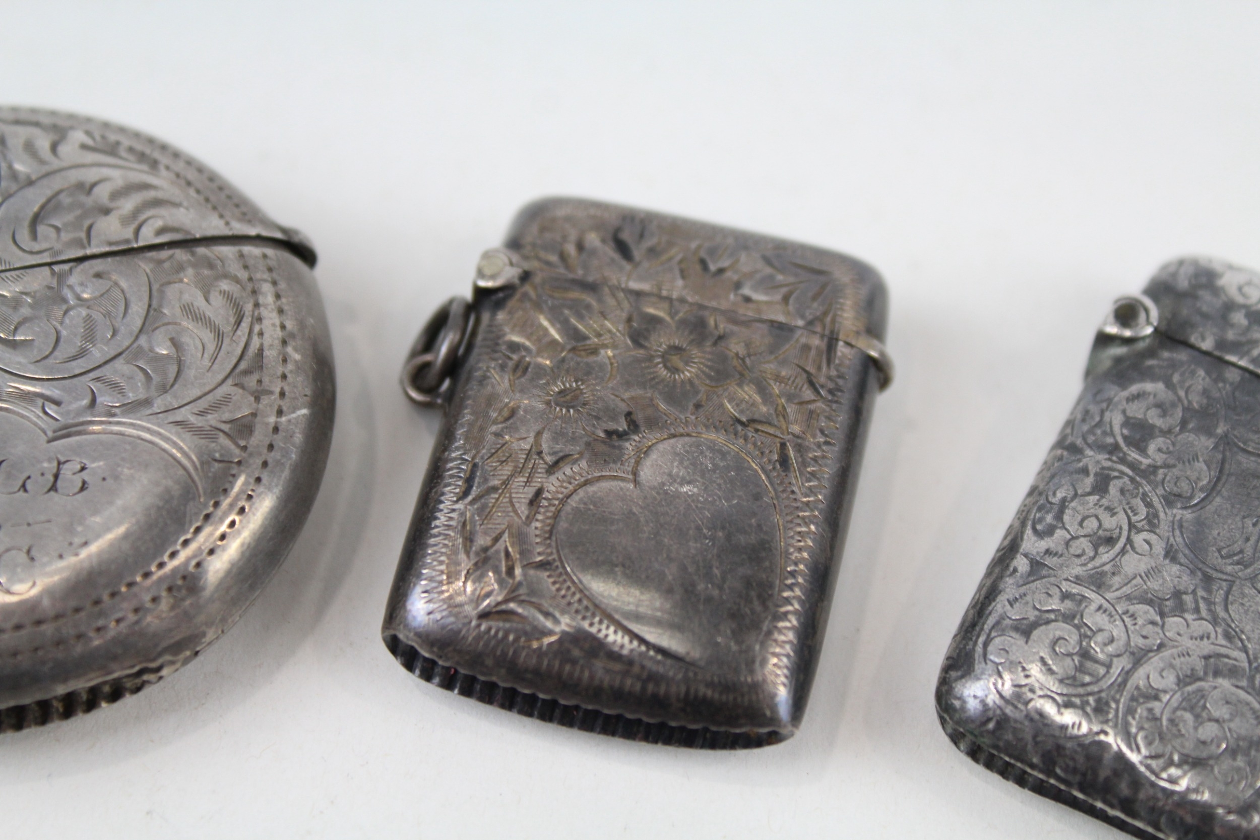 3 x .925 sterling vesta cases - Bild 3 aus 5