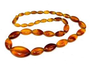 Vintage amber necklace weight 35g