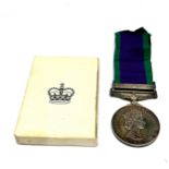 original boxed 1962 Campaign Service Medal To Northern Ireland to 24193102 dvr .r.a.cook RCT