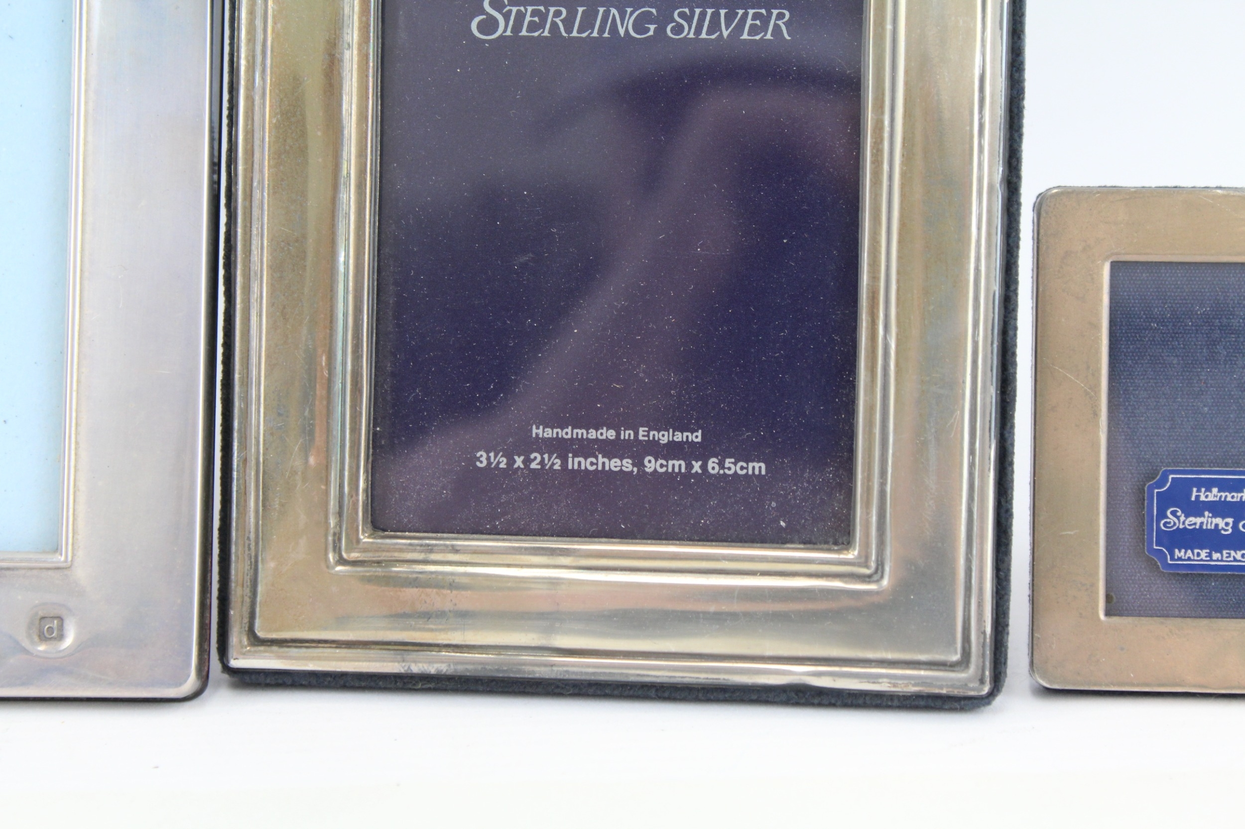 4 x .925 sterling silver photograph frames - Image 3 of 7