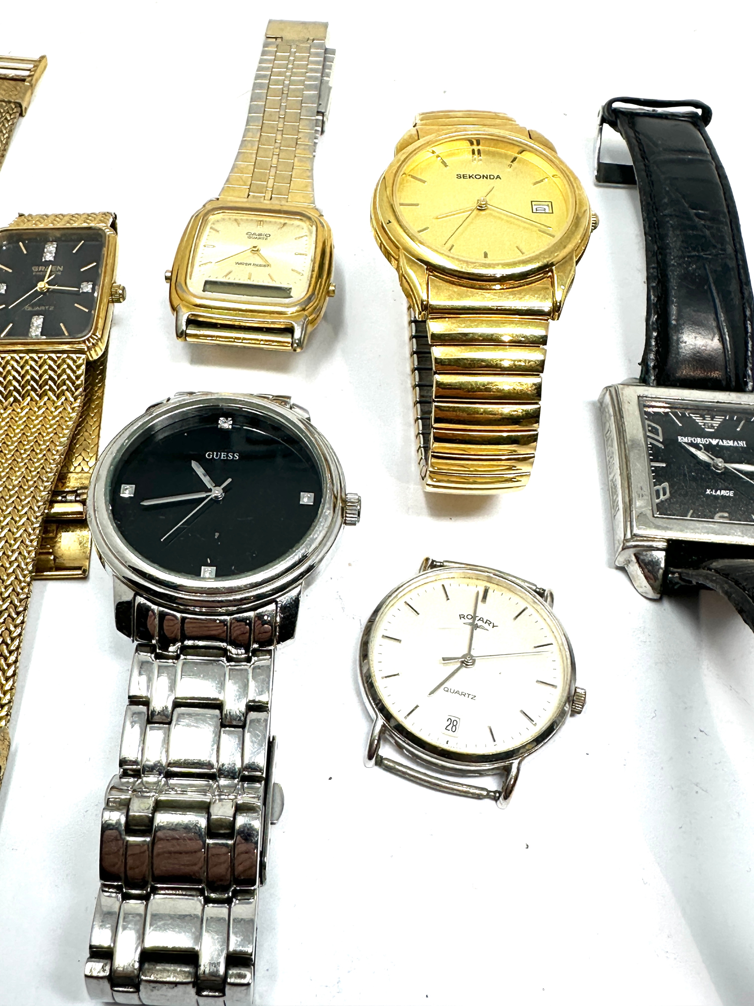 Selection of vintage & later gents wrist watches all untested - Image 3 of 4