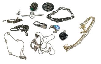 selection of vintage silver jewellery weight 72g