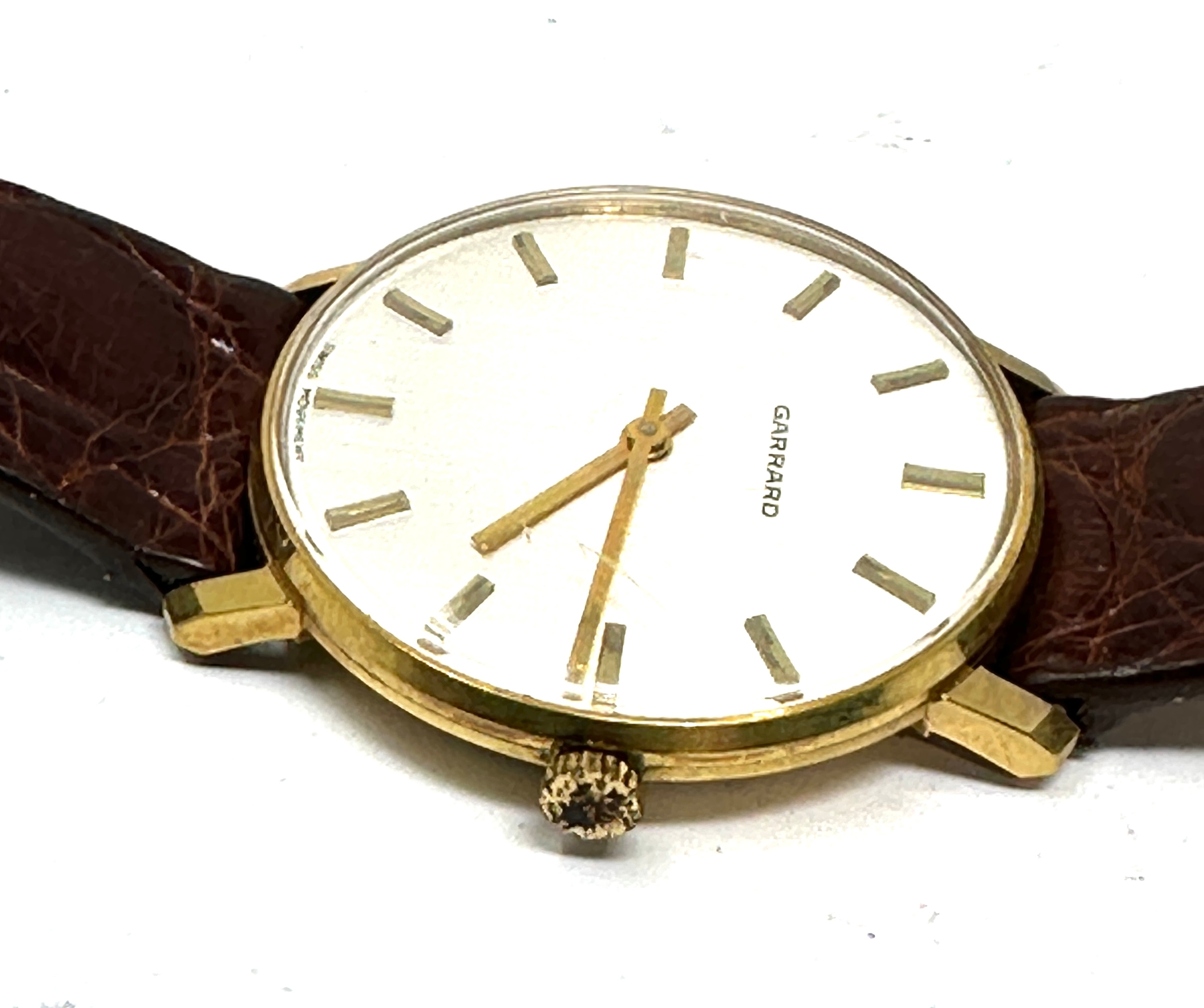 Vintage Boxed presentation Garrards gents wristwatch the watch is in working order in original - Image 4 of 5