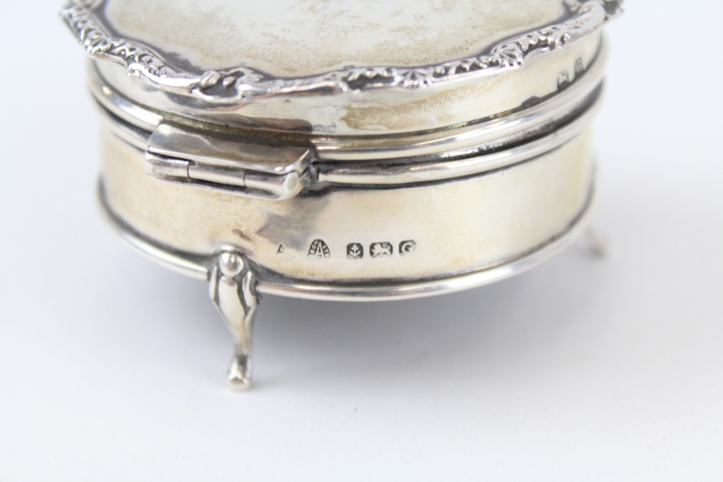 .925 sterling silver trinket / jewellery box - Image 4 of 4