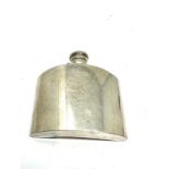 Vintage silver hip flask London silver hallmarks weight 88g