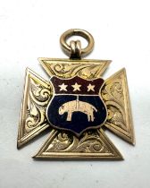 Rare 1902-3 holbeck united f.c 9ct gold medal holbeck rugby club before the lease was took over