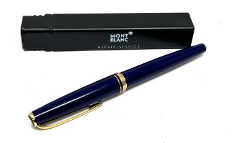Montblanc Generation Fountain Pen 14K F Nib Navy Blue