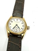 9ct gold 1940s Rolex imperial oyster ultra prima gents wristwatch the watch is ticking