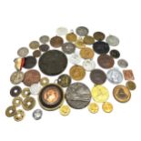 large collection of antique & later medals coins tokens etc