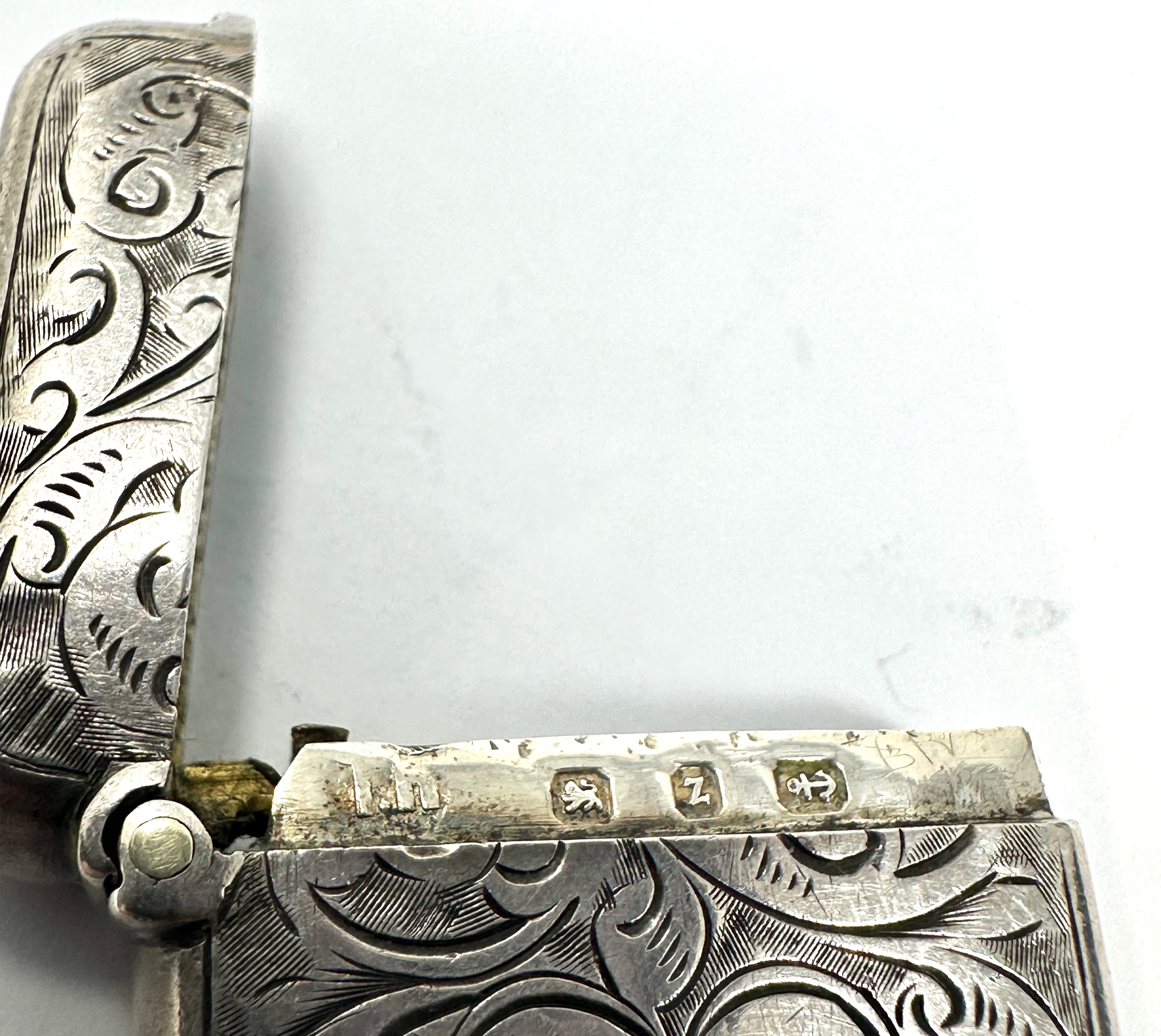 Antique silver vesta case - Bild 4 aus 4