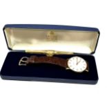 Vintage Boxed presentation Garrards gents wristwatch the watch is in working order in original