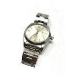 Rolex Oysterdate Precision Stainless Steel Wrist Watch & strap the watch is ticking winder does