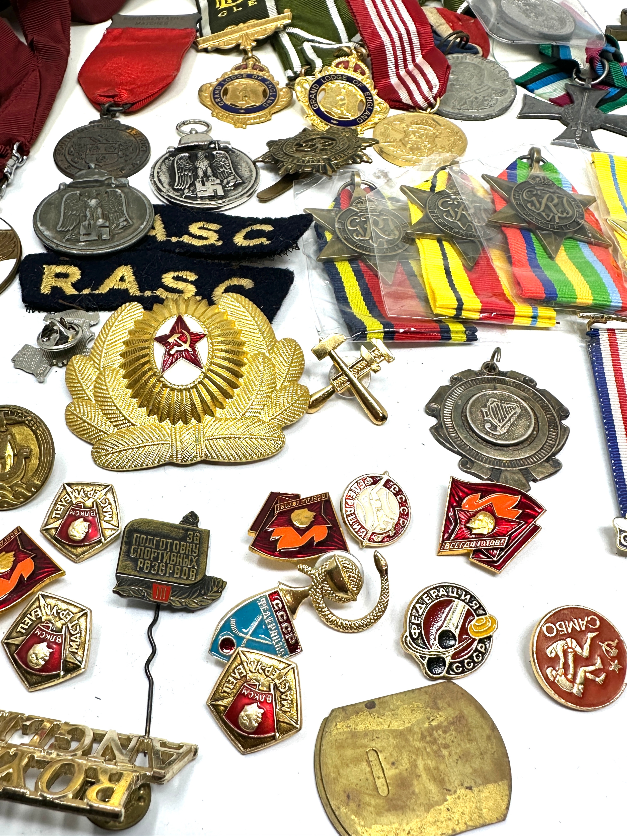 Large collection of badges medals etc - Image 3 of 8