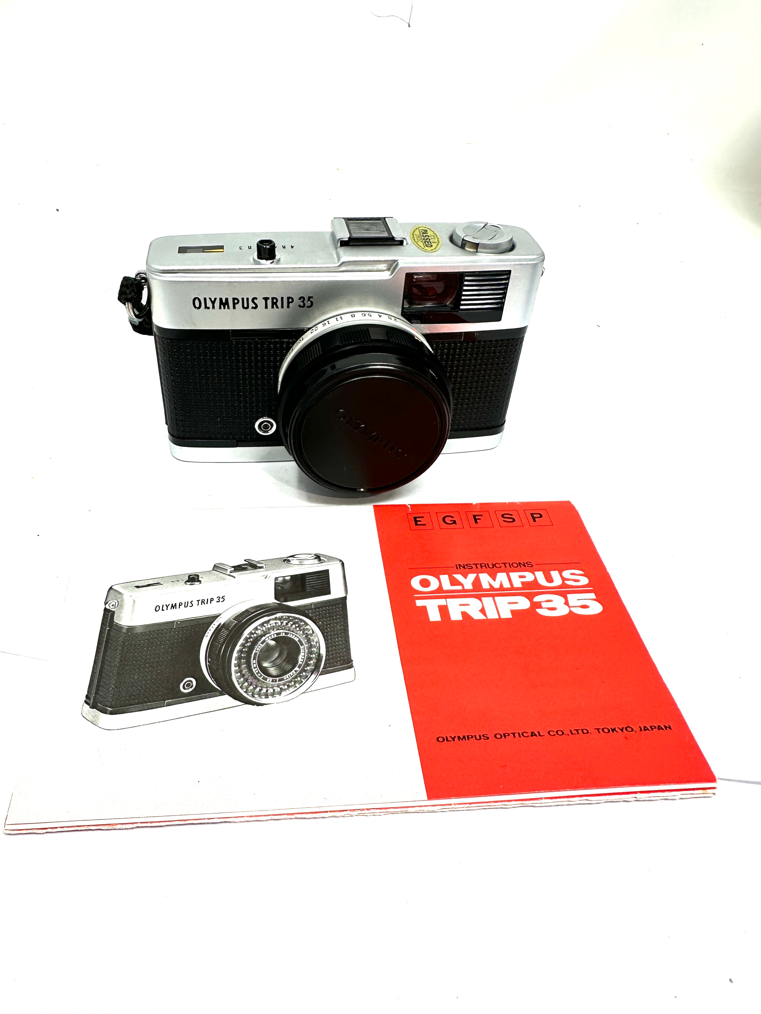 olympus trip 35 camera complete in box with booklets in good condition - Image 3 of 6