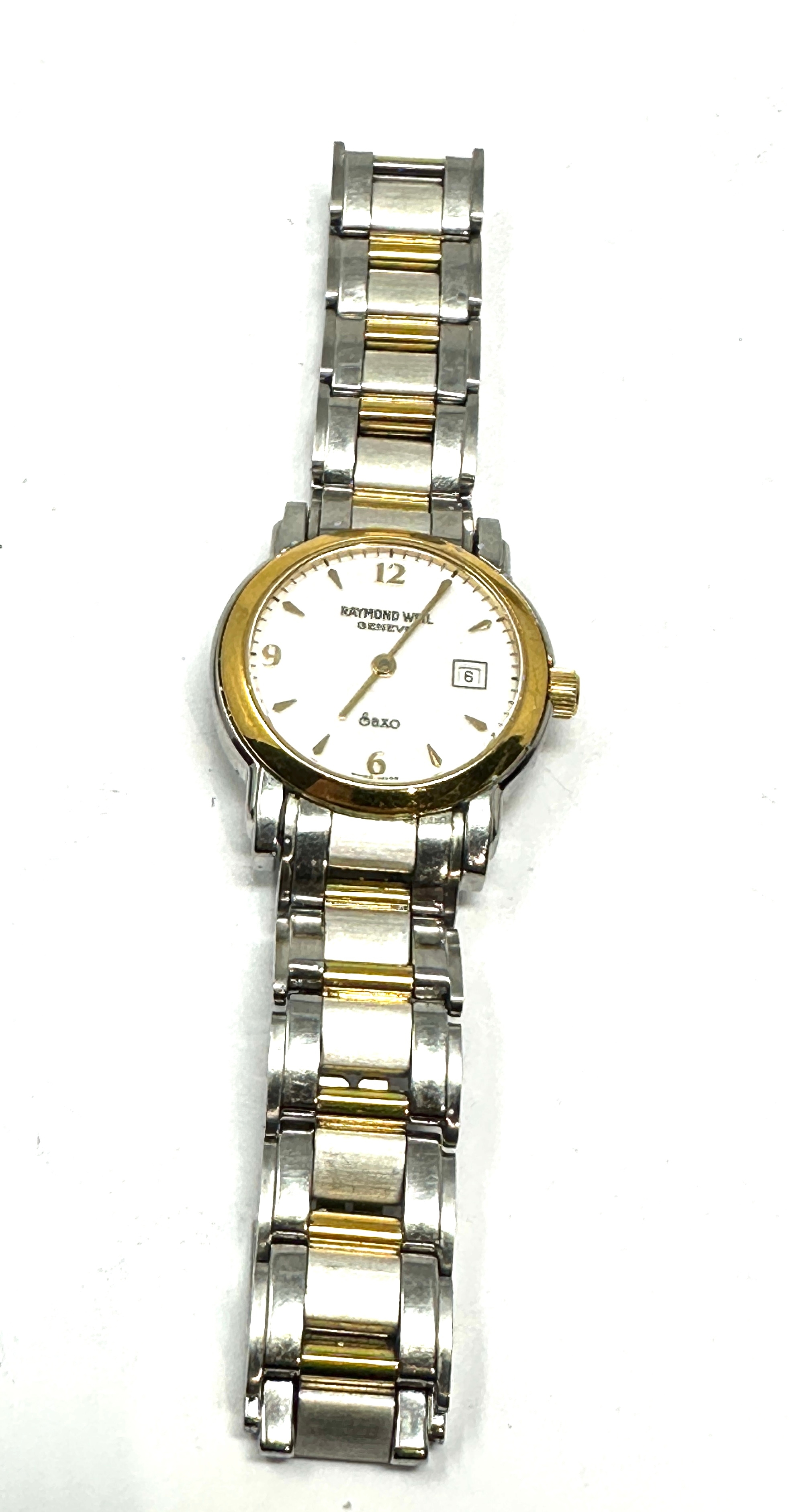 Raymond Weil Genève Saxo 9420 Date Ladies Quartz wristwatch the watch is working