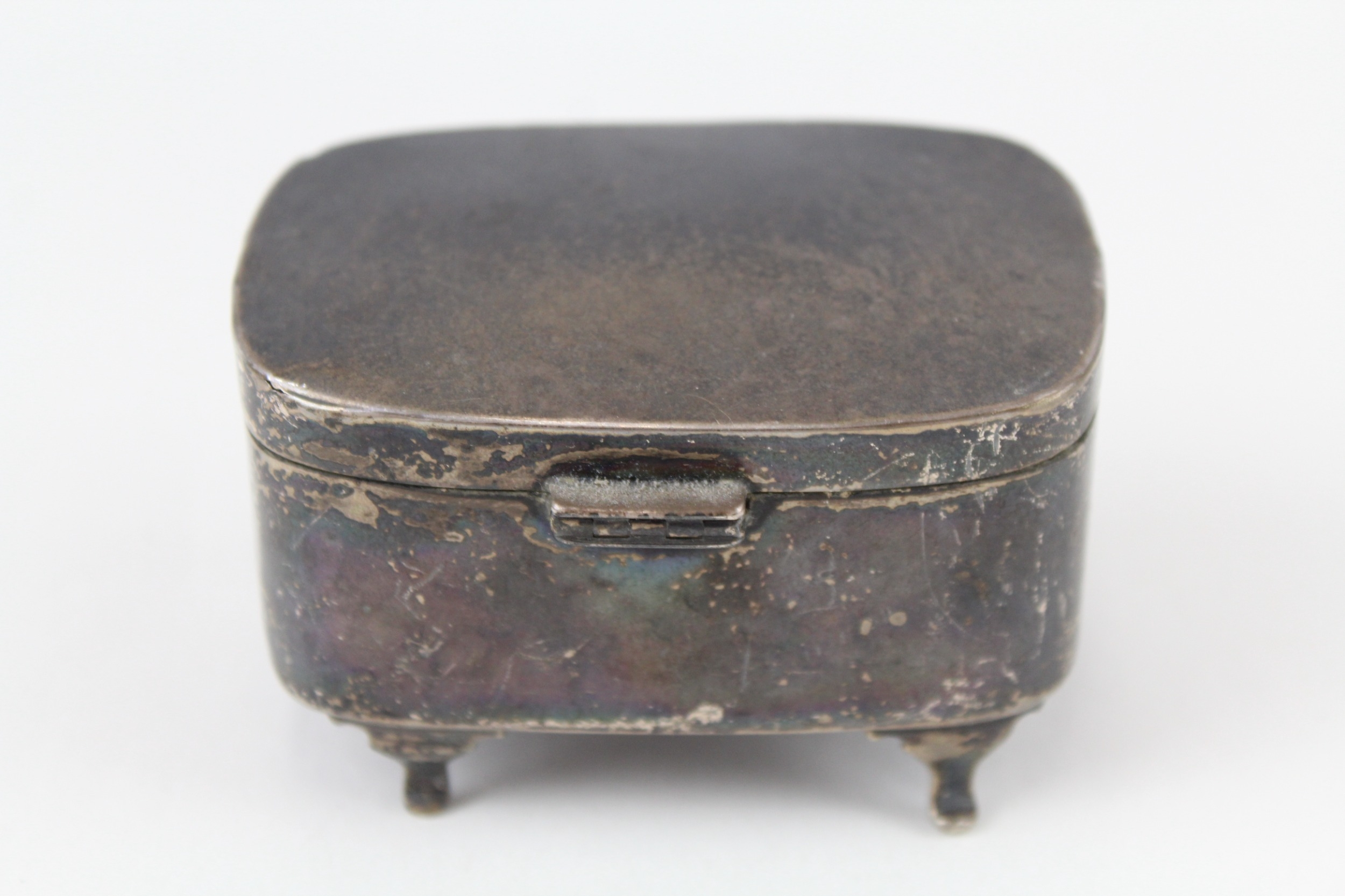 .925 sterling silver weighted jewellery box - Image 4 of 5