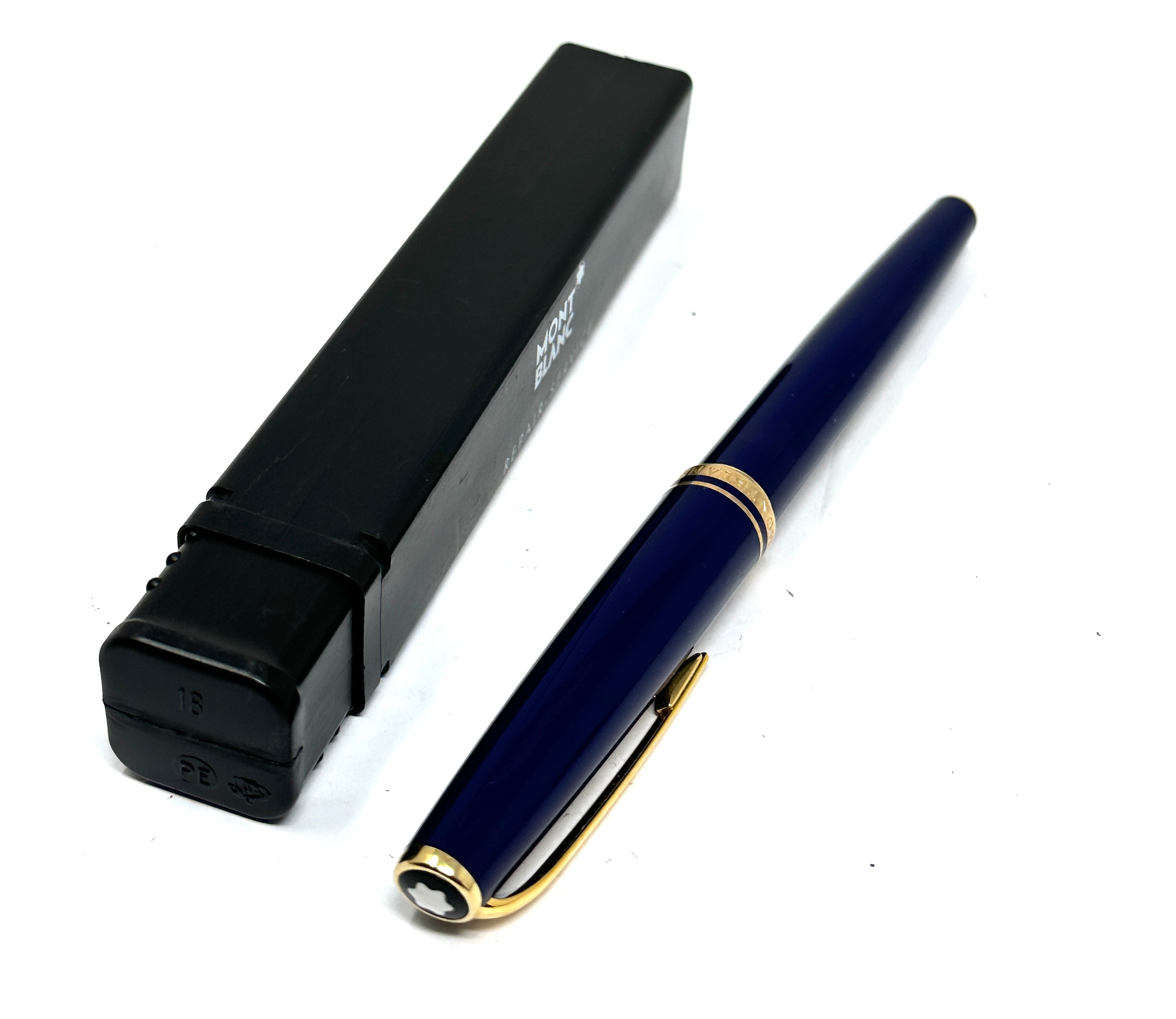 Montblanc Generation Fountain Pen 14K F Nib Navy Blue - Image 2 of 3