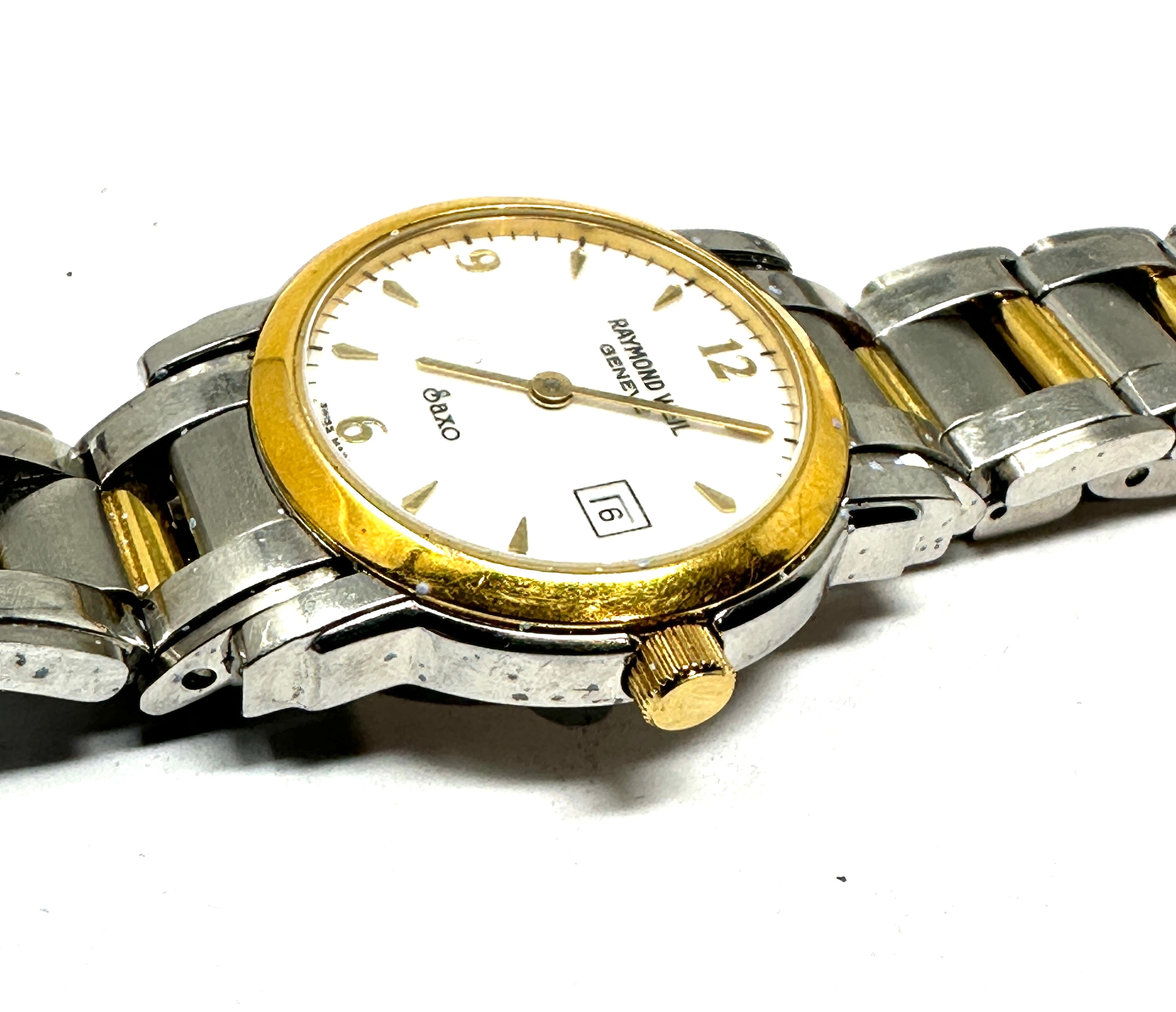 Raymond Weil Genève Saxo 9420 Date Ladies Quartz wristwatch the watch is working - Image 2 of 4