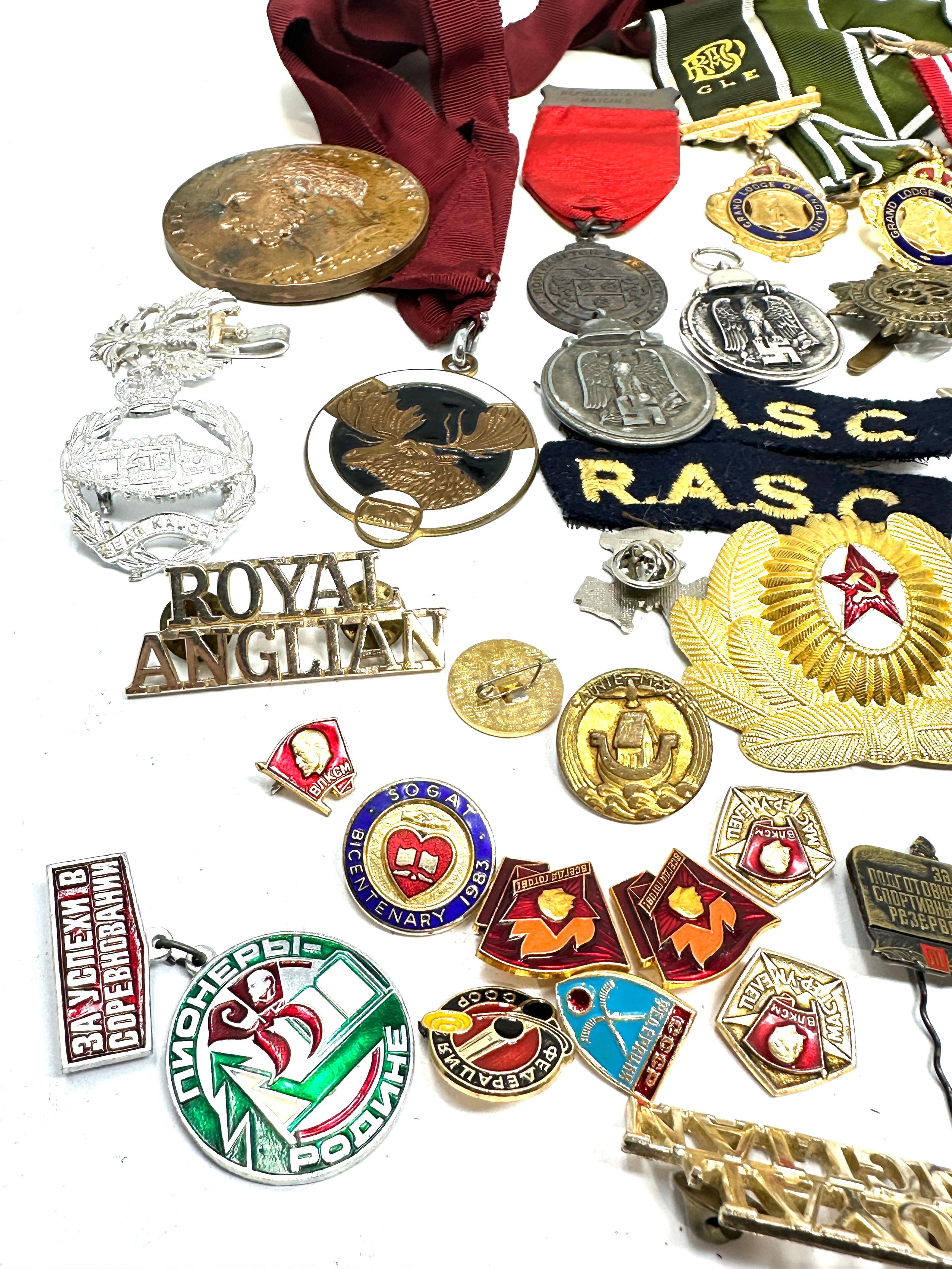 Large collection of badges medals etc - Image 2 of 8
