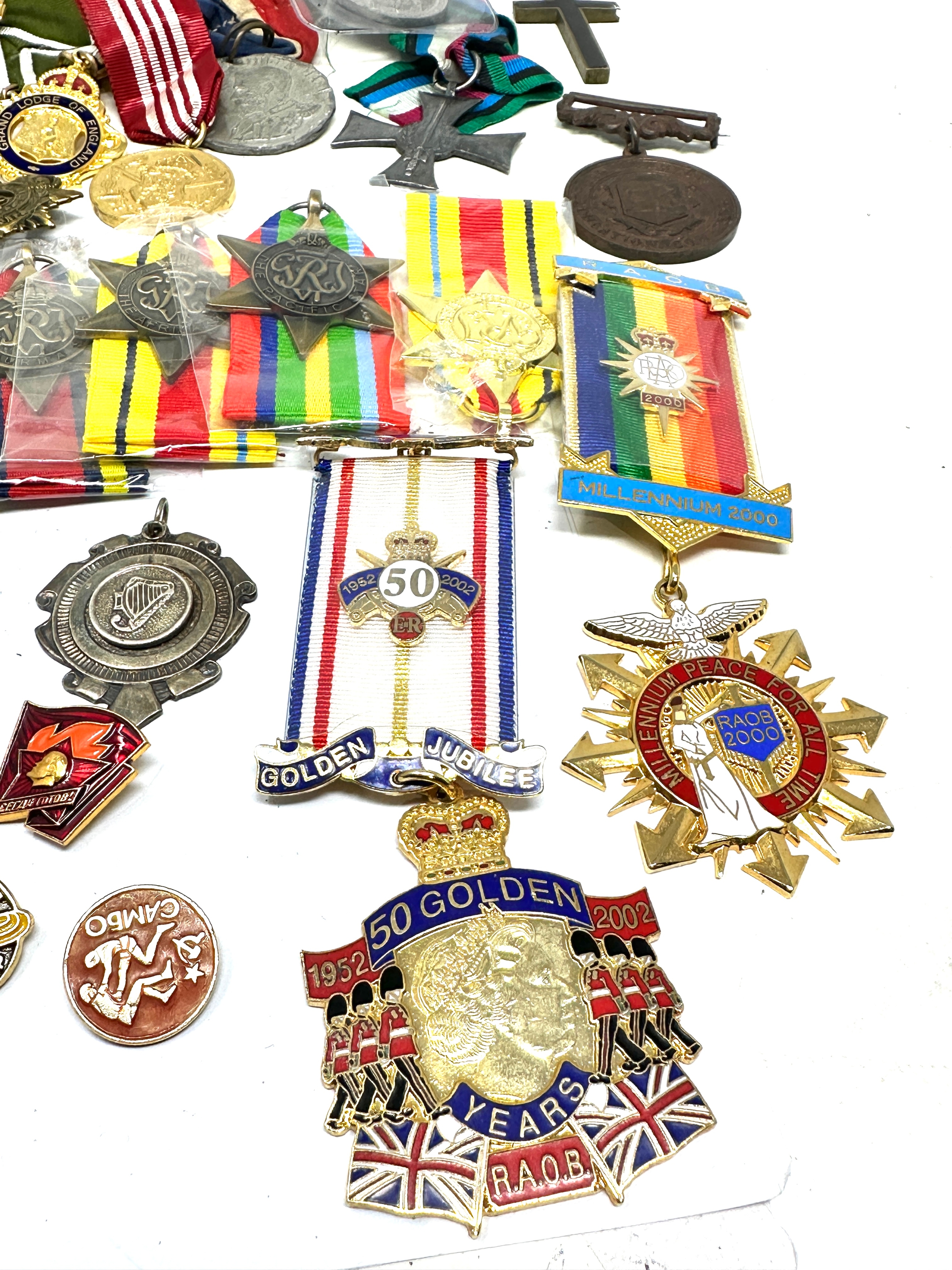 Large collection of badges medals etc - Image 4 of 8
