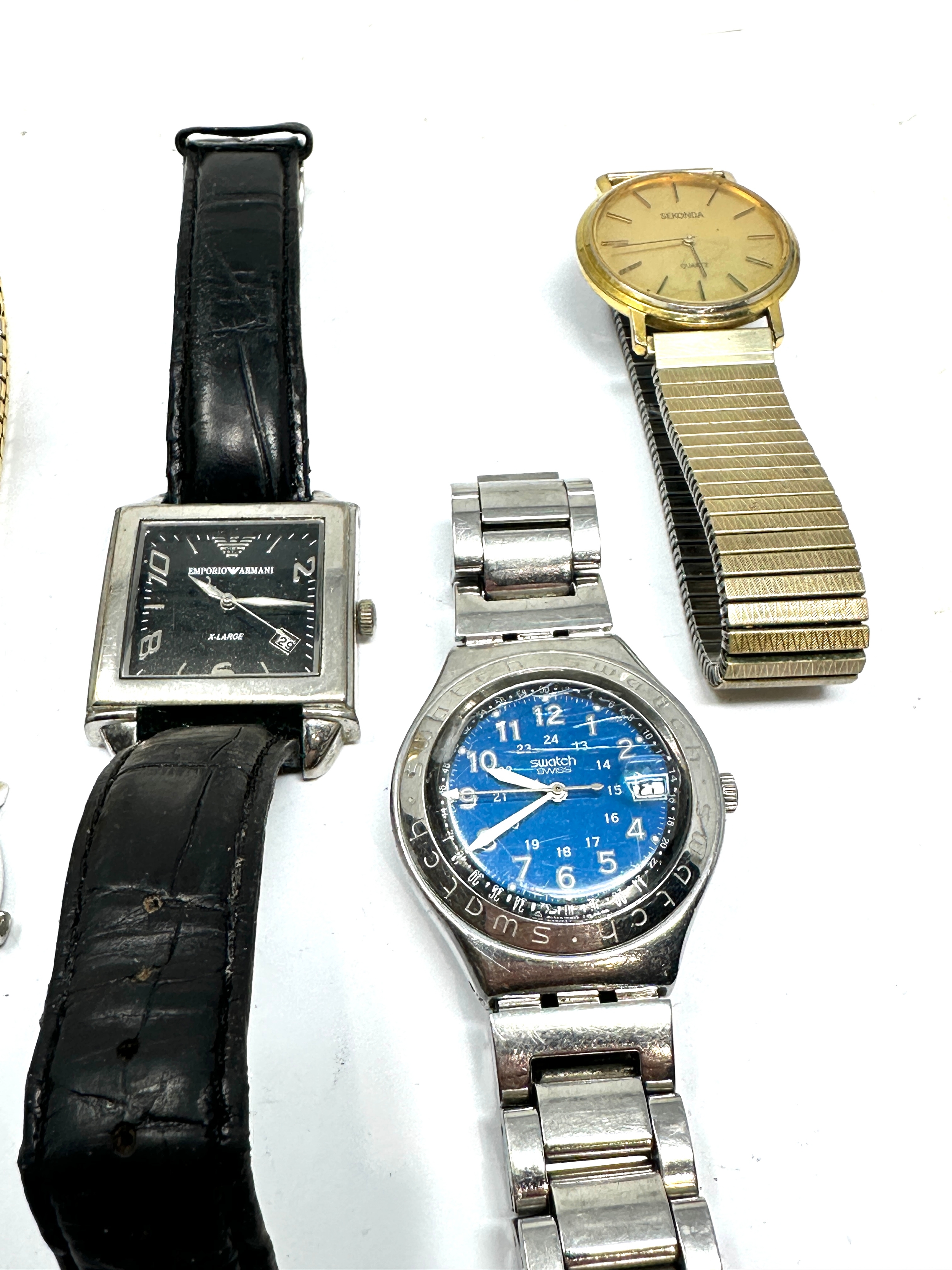 Selection of vintage & later gents wrist watches all untested - Image 4 of 4