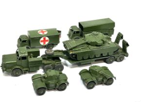 Selection of Dinky military vehicles