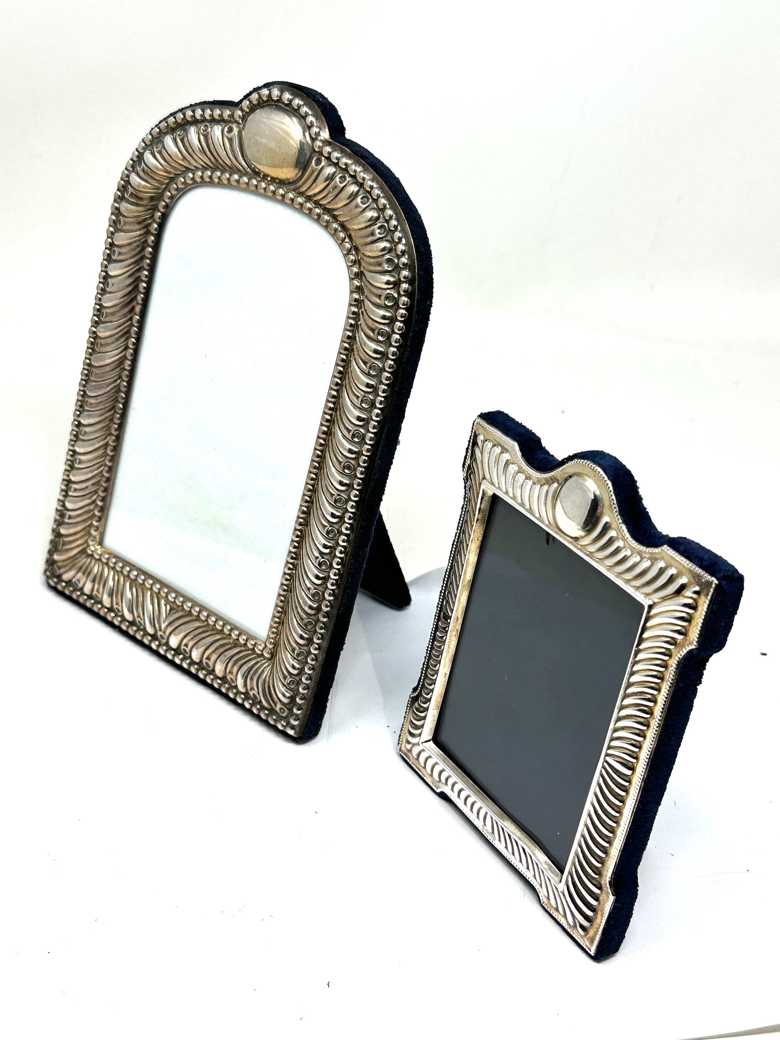 2 Silver picture frames largest measures approx 19.5cm by 13cm - Bild 2 aus 5