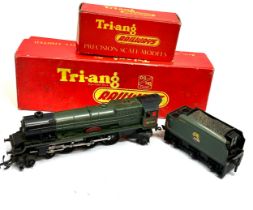 Vintage Boxed triang railways R53 4-6-2 Princess loco green livery & boxed R31 Princess tender