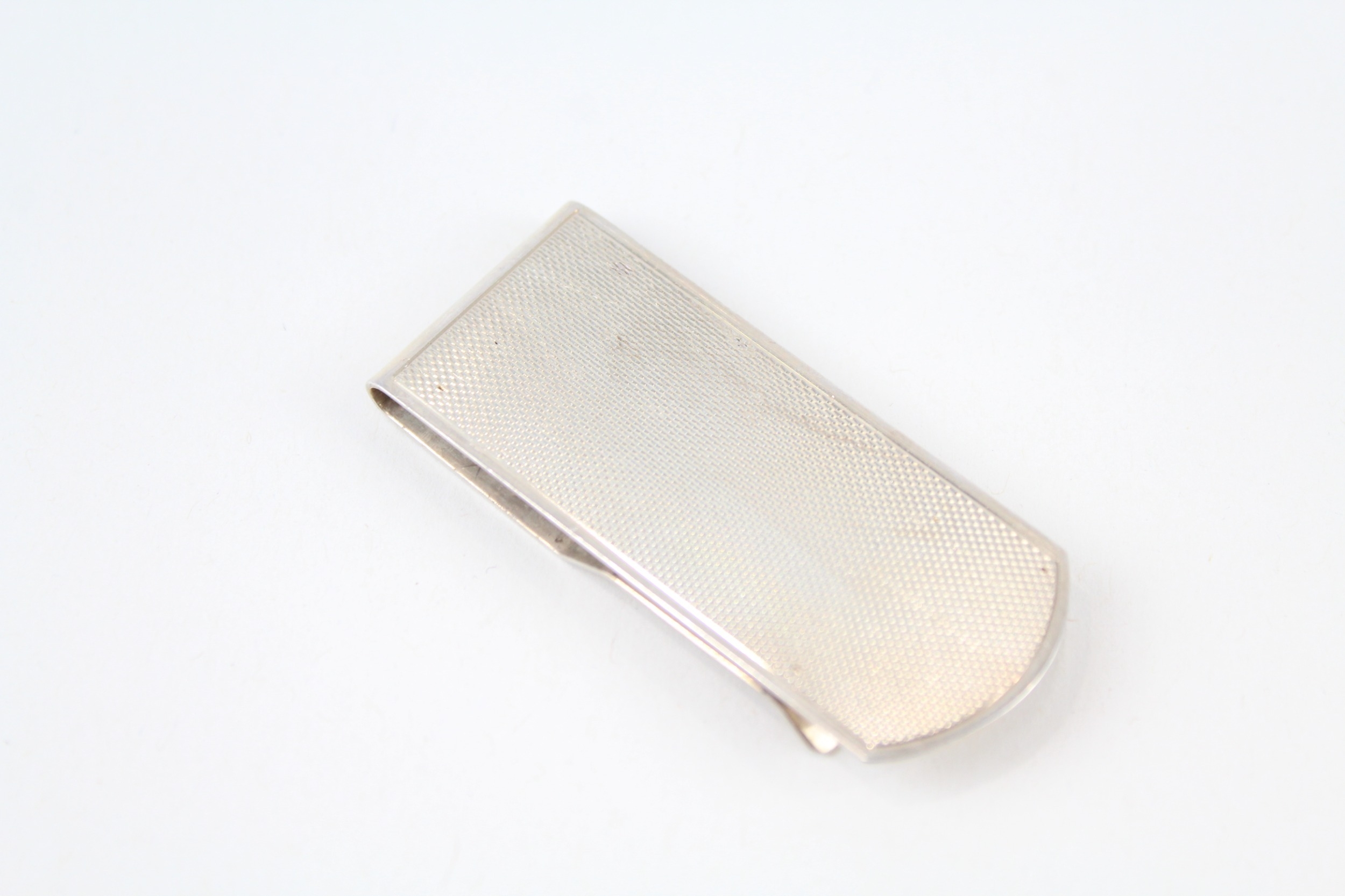 vintage gents .925 sterling engine turned money clip