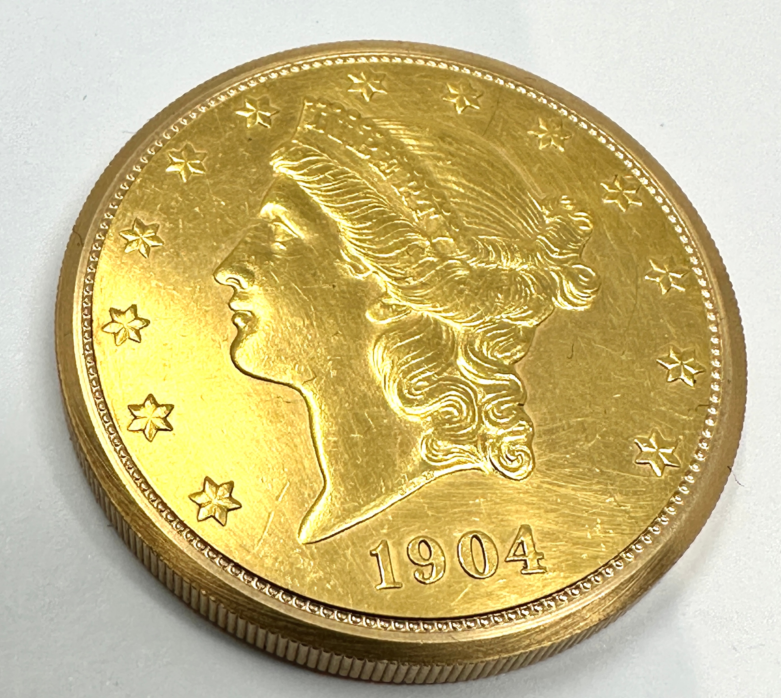 Jaeger le cultre 18K Yellow Gold Twenty Dollar Coin Watch - Manual winding. 18K Yellow gold coin - Image 4 of 6