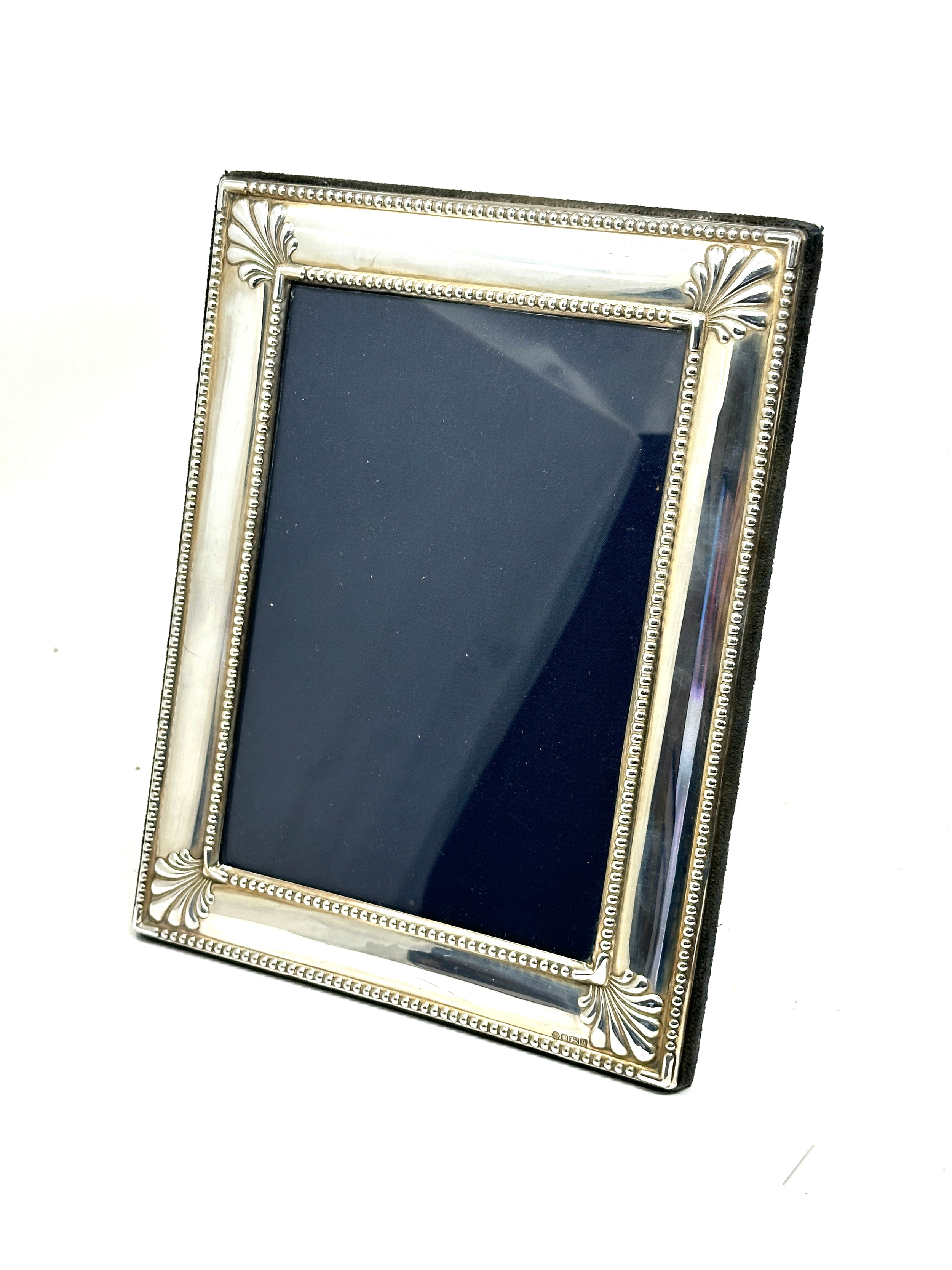 Vintage silver picture frame measures approx 22.5cm by 17.5cm