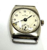 1940s Silver Rolex gents wristwatch the watch is ticking