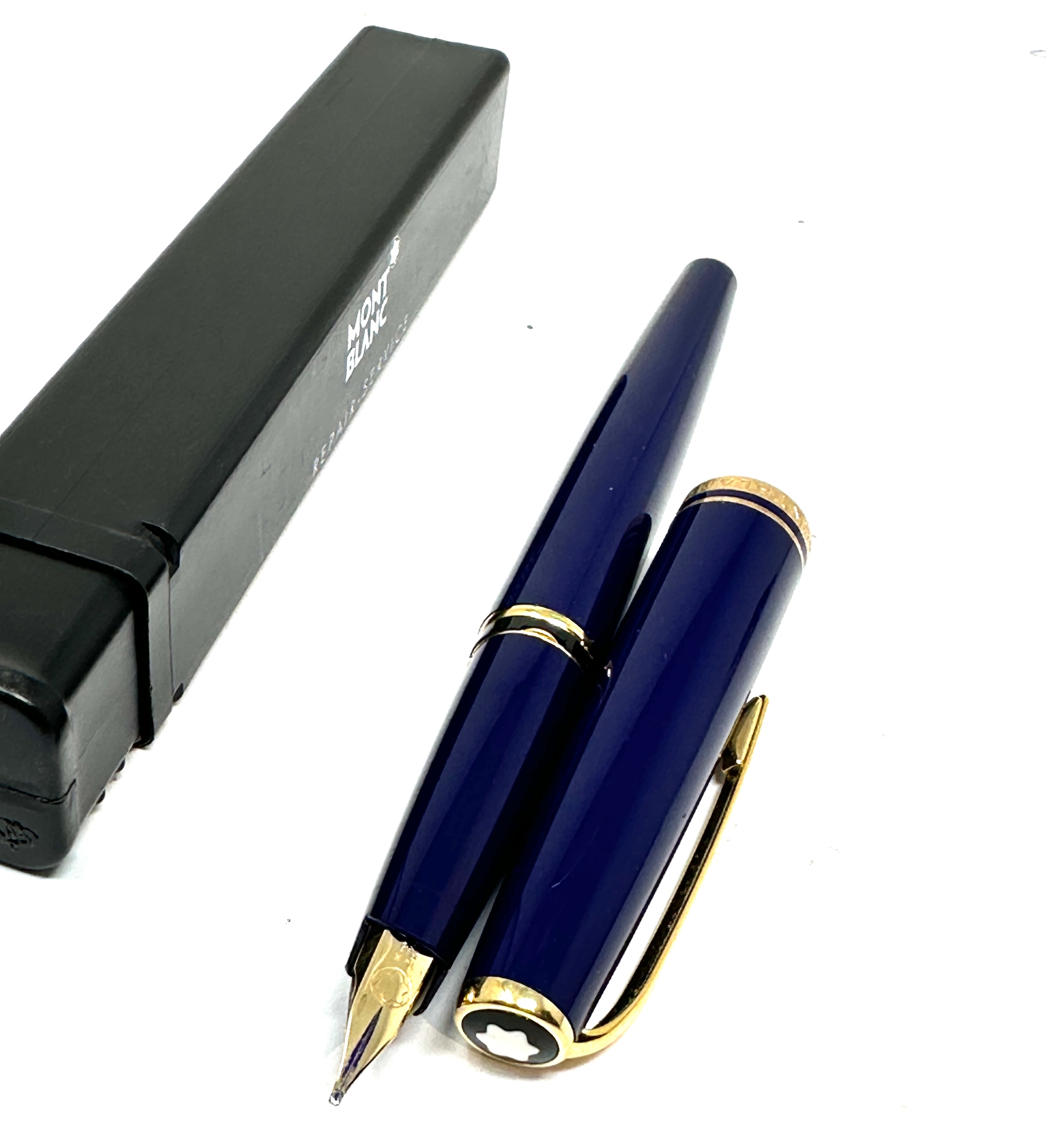 Montblanc Generation Fountain Pen 14K F Nib Navy Blue - Image 3 of 3