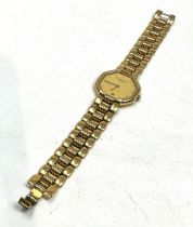 Ladies Christian dior paris quartz gold tone wristwatch the watch is untested not ticking possibly